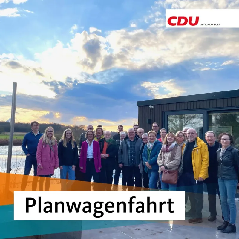 Beitragsbild: Gute Laune beim Mitgliederevent der CDU Bork