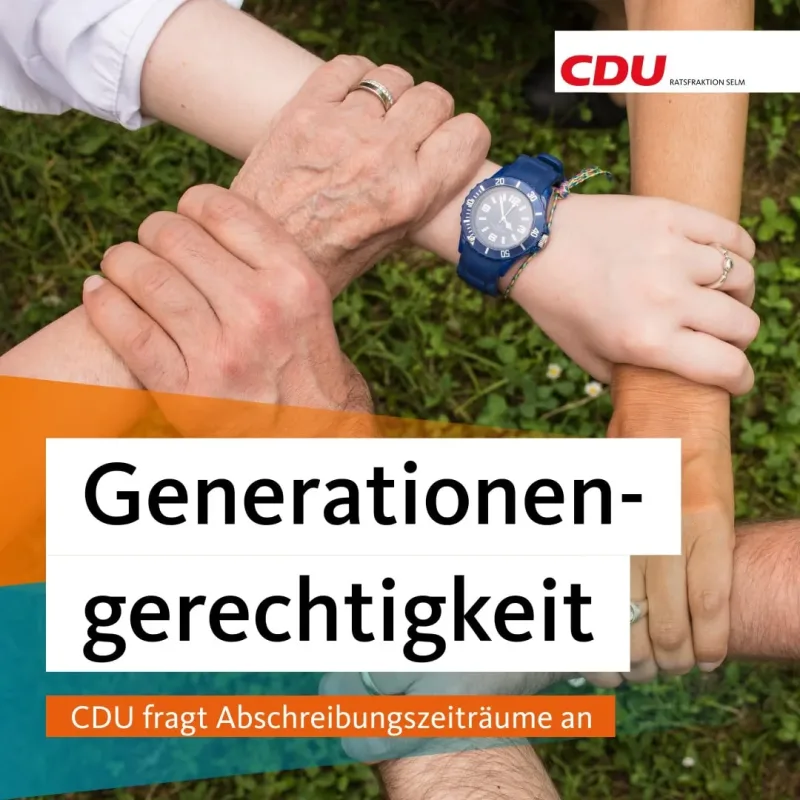 Beitragsbild: Generationengerechtigkeit: CDU fragt Abschreibungszeiträume an