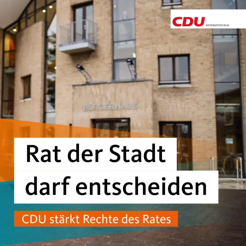 Beitragsbild: Rat der Stadt Selm darf doch entscheiden