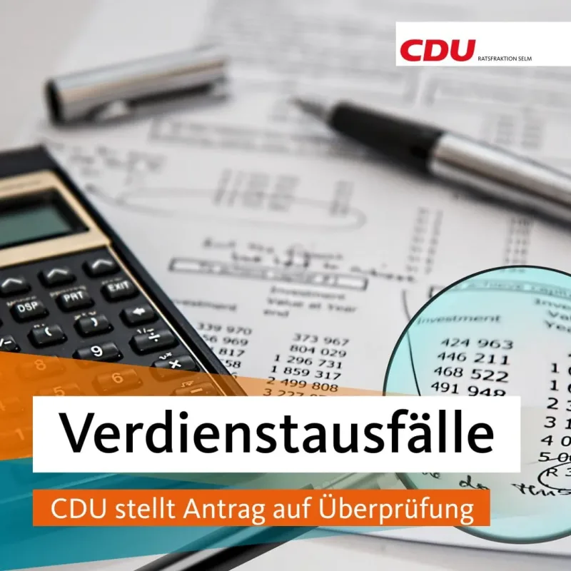 Beitragsbild: CDU stellt Antrag auf Überprüfung der Verdienstausfälle