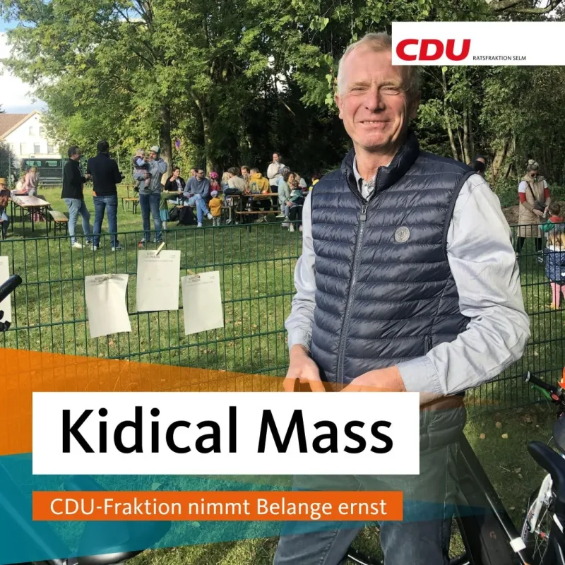 Beitragsbild: Kidical Mass: CDU-Fraktion nimmt Belange ernst