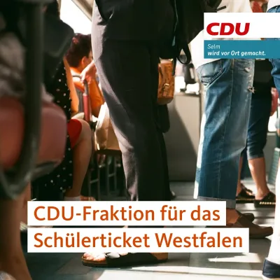 Beitragsbild: CDU-Fraktion für die Einführung des Schülerticket Westfalen