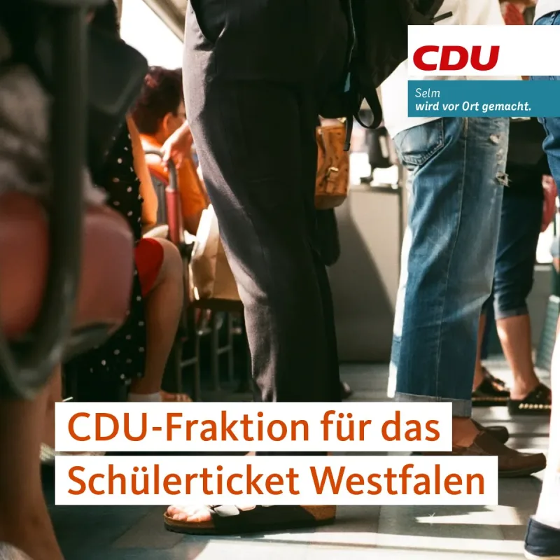 Beitragsbild: CDU-Fraktion für die Einführung des Schülerticket Westfalen