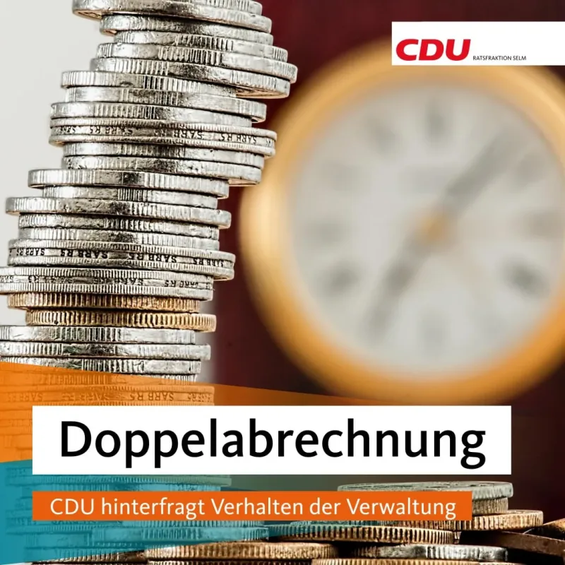 Beitragsbild: Doppelabrechnungen: CDU hinterfragt Verhalten der Verwaltung