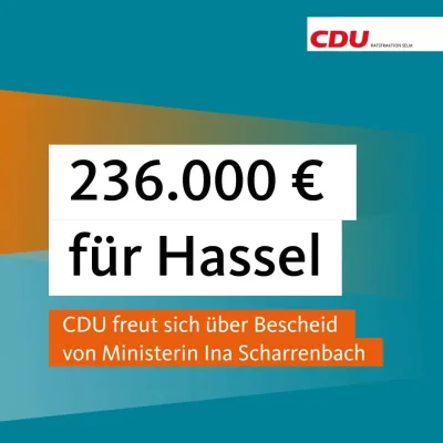 Beitragsbild: 236.000 € für Feuerwehrgerätehaus in Hassel