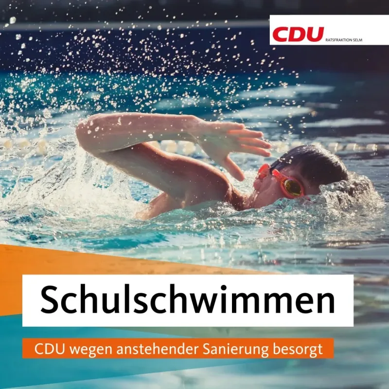 Beitragsbild: Schulschwimmen: CDU wegen anstehender Sanierung besorgt