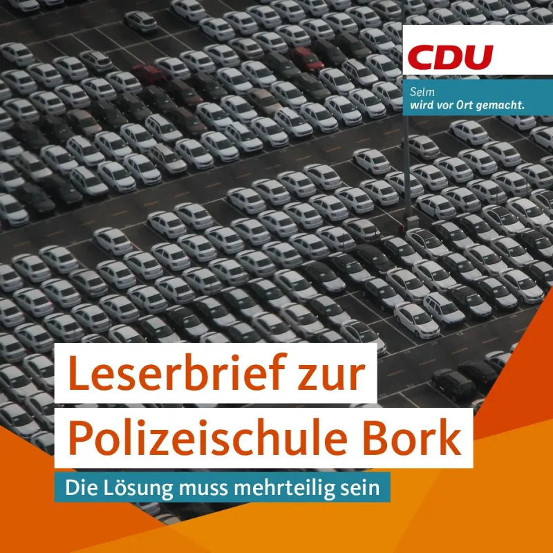 Beitragsbild: Leserbrief der JU Selm zur Situation rund um die Unterbringung der Polizeischüler in Bork