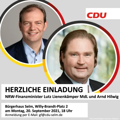 Beitragsbild: NRW-Finanzminister Lutz Lienenkämper besucht Selm
