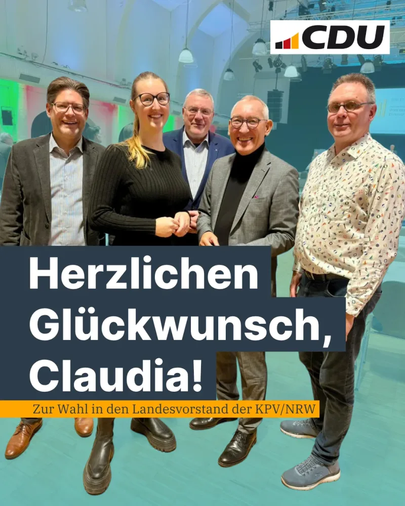 Beitragsbild: Claudia Mors-Böckenbrink in den Landesvorstand der KPV/NRW gewählt