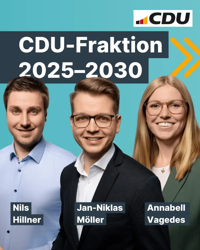 Beitragsbild: Jan-Niklas Möller führt zukünftig die CDU-Fraktion – Neue CDU-Ratsfraktion konstituiert