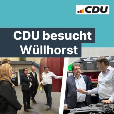 Beitragsbild: CDU Selm und Dennis Radtke MdEP besuchen Wüllhorst Fahrzeugbau