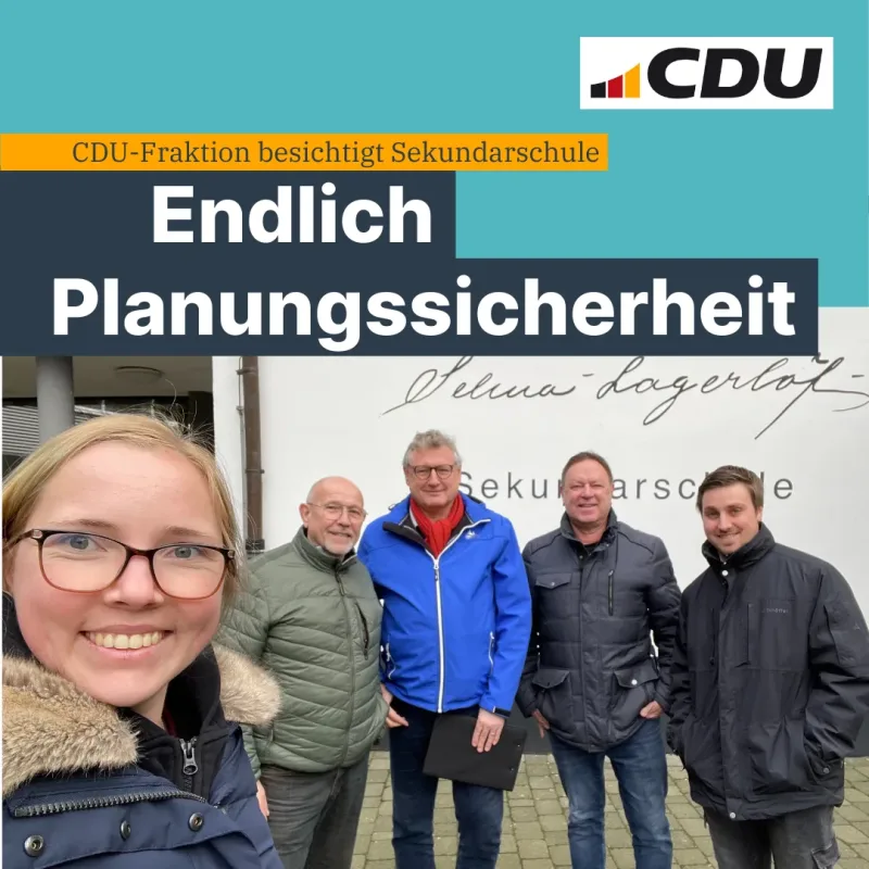 Beitragsbild: Endlich Planungssicherheit für die Sekundarschule