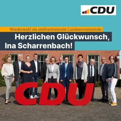 Beitragsbild: Ina Scharrenbach als stellvertretende Landesvorsitzende wiedergewählt