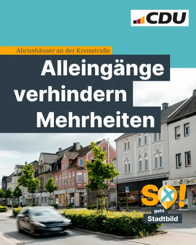 Beitragsbild: Abrisshäuser: Alleingänge verhindern Mehrheiten im Stadtrat
