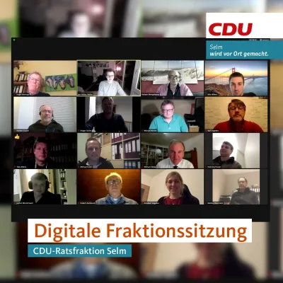 Beitragsbild: Digitale Fraktionssitzung