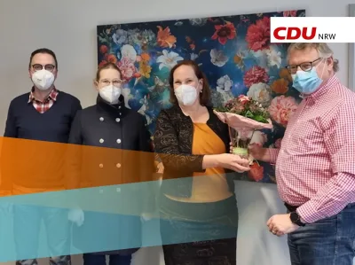 Beitragsbild: „Herzlich Willkommen zurück!“ - CDU-Fraktion begrüßt neue Schulleiterin am SGS