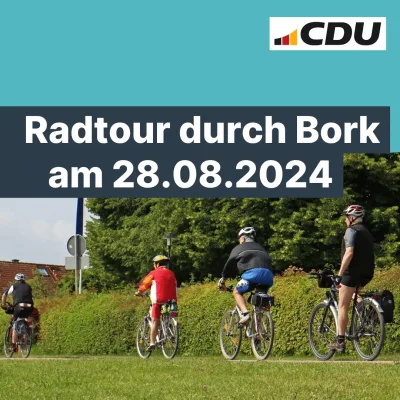 Beitragsbild: Radtour durch Bork am 28.08.2024